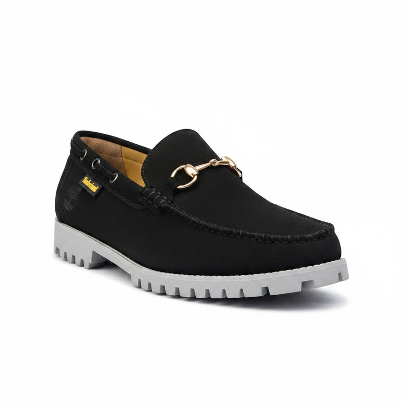 Modern casual slip-on loafers with rugged sole