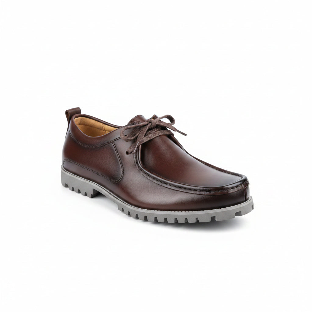 Smart Casual Lace-Up Loafers – Minimalist Everyday Comfort Formal Shoes