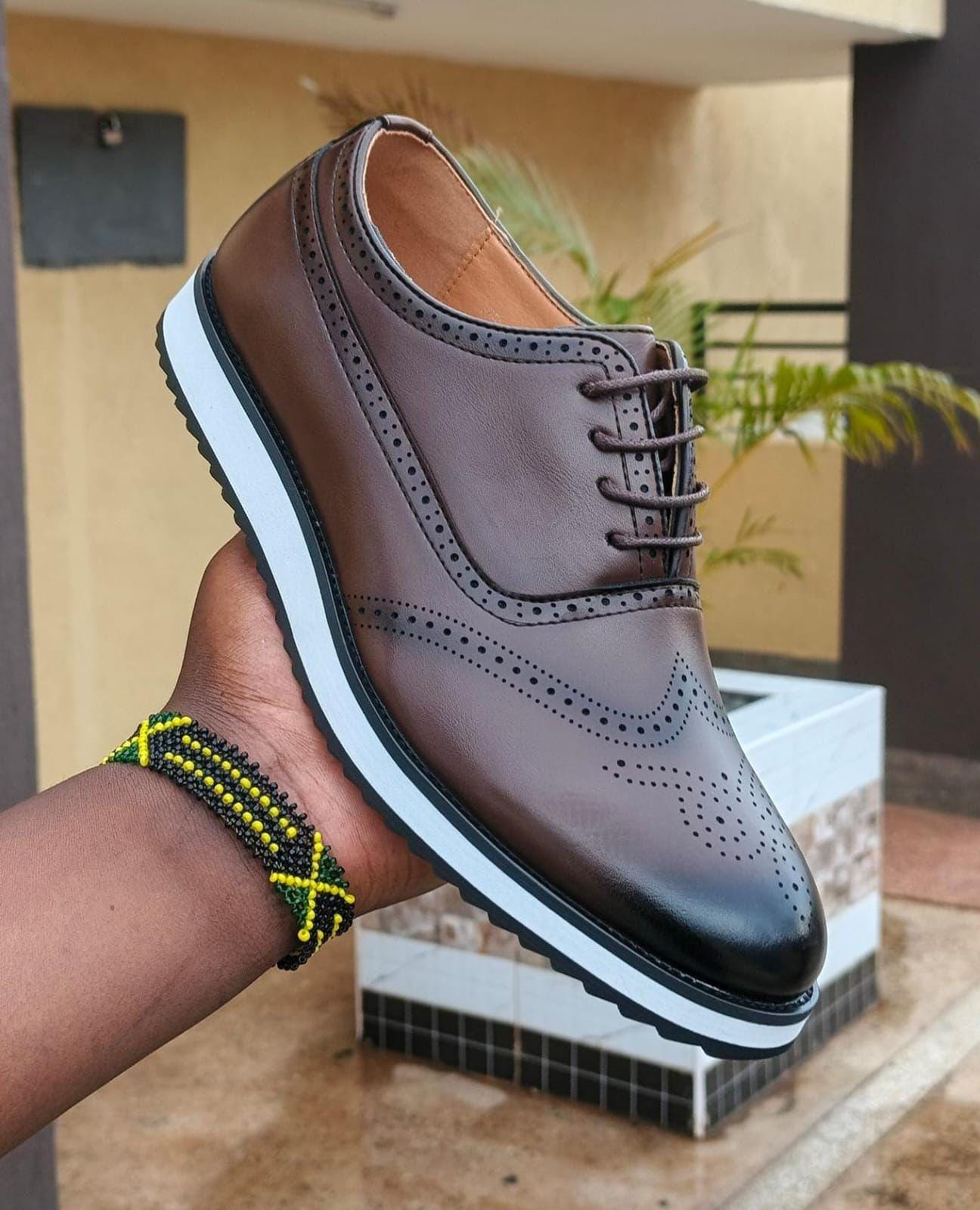 Brogue Hybrid Sneakers - Coffee and black
🔥 Official Meets Street - Best of Both Worlds