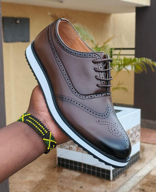 Brogue Hybrid Sneakers - Coffee and black
🔥 Official Meets Street - Best of Both Worlds