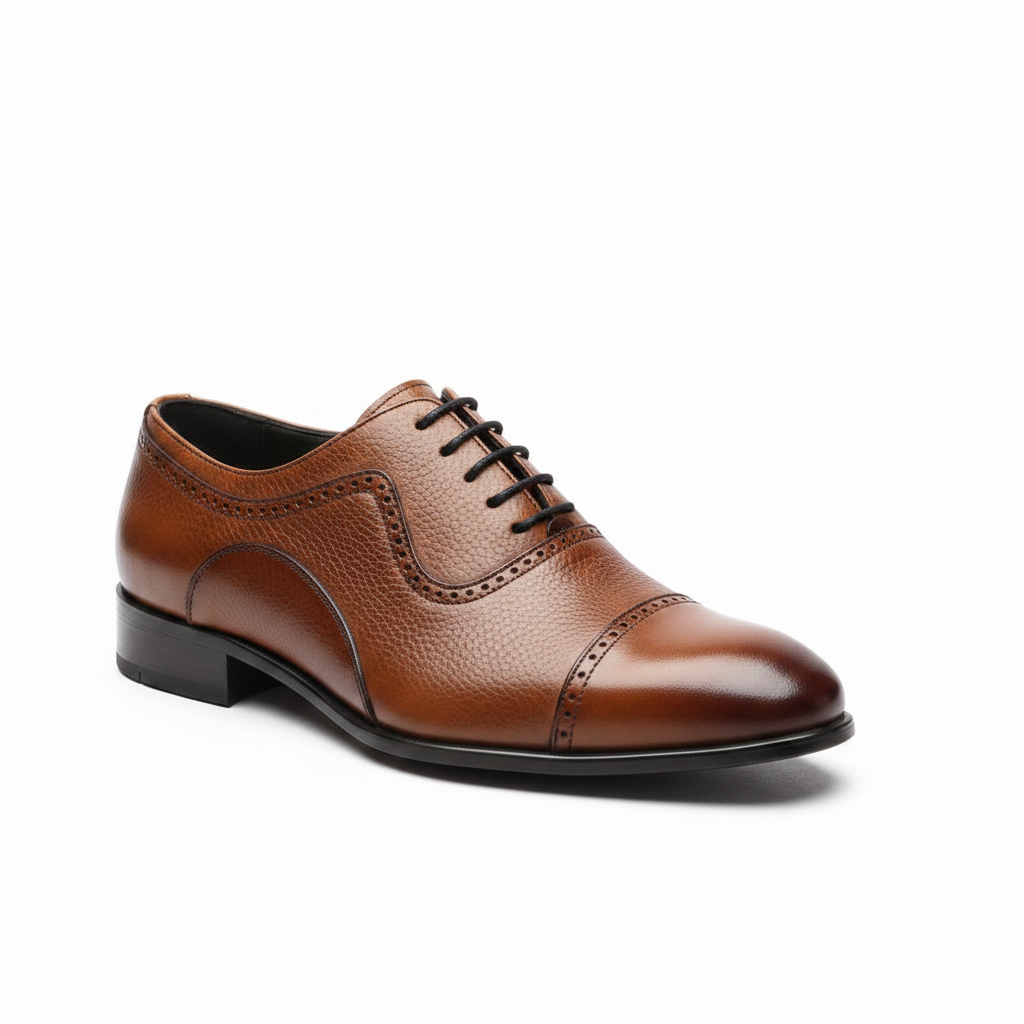 Men’s Classic Oxford Brogue Dress Shoes – Premium Leather Formal Office & Wedding Shoes